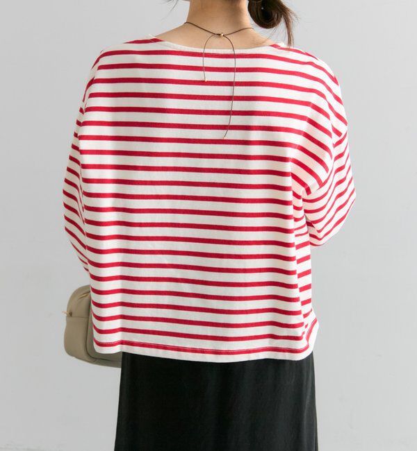  「ボーダーショートカットソー」|Tシャツ・カットソー|