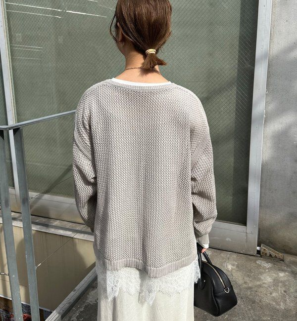  「【＠sein___000企画】メッシュ編みニットプルオーバー」|プルオーバー|