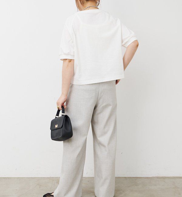  「【接触冷感】ストレートシルエットスラックスパンツ」|スラックス|