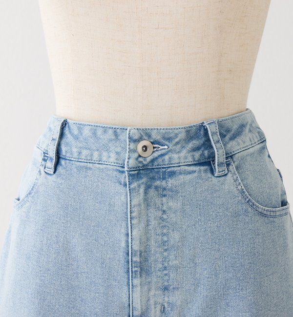  「【SSサイズあり/ウエスト調整可能】ビジュー付きワイドデニム」|その他|