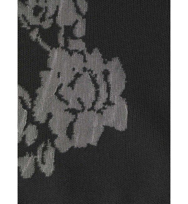 MIDIUMISOLID「MIDIUMISOLID for Ladies フラワージャカードカーディガン」|カーディガン|