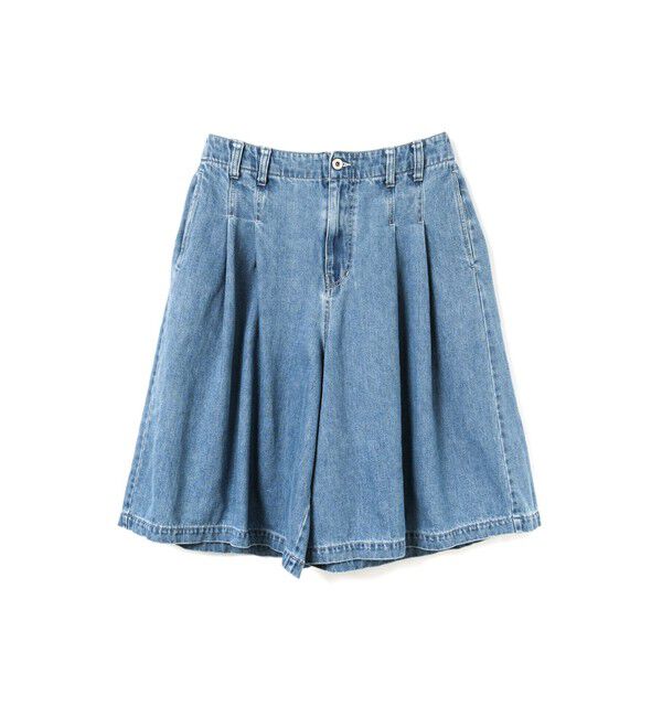 mizuiro ind「mizuiro ind ハイウエストワイドハーフパンツ(BLEACH)」|その他|