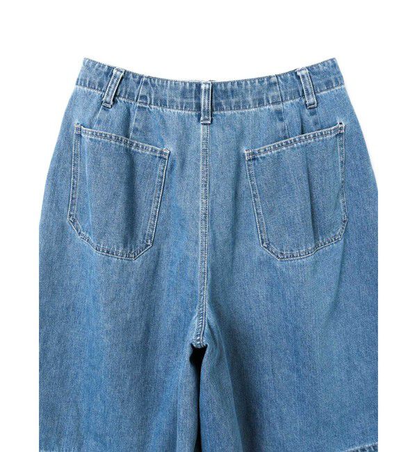 mizuiro ind「mizuiro ind ハイウエストワイドハーフパンツ(BLEACH)」|その他|