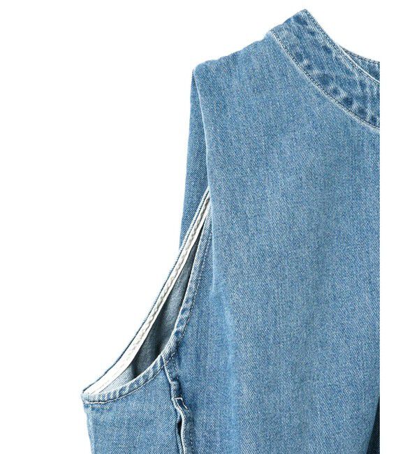 mizuiro ind「mizuiro ind デニムベスト(BLEACH)」|ベスト・ジレ|