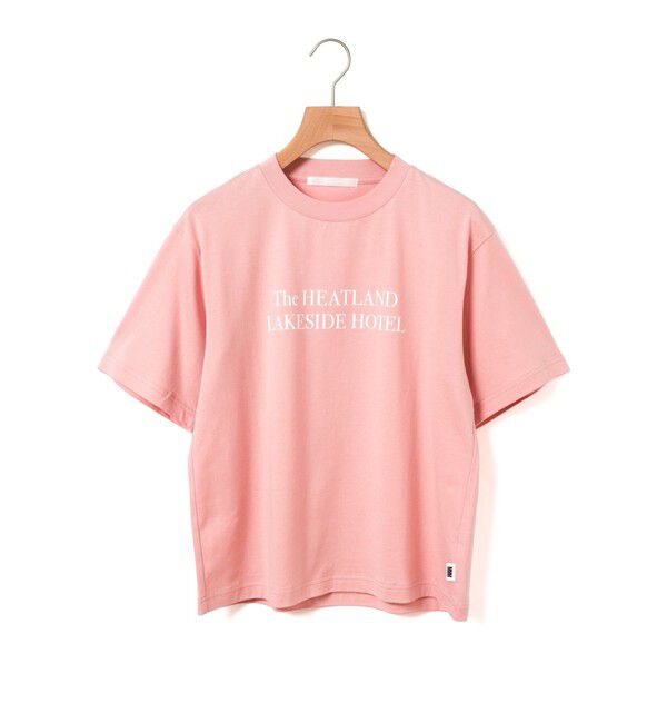 MARMARMAR「MARMARMAR プリントTシャツ(HOTEL)」|Tシャツ・カットソー|ピンク&times;ホワイト