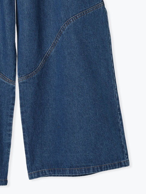 SM2「デニム/ツイル 切替ワイドパンツ」|その他|