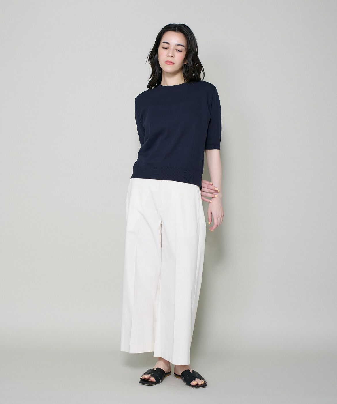 DAY by DAY it&rsquo;s international「ハーフスリーブクルーネックニット《ガスコットン》」|ニット・セーター|