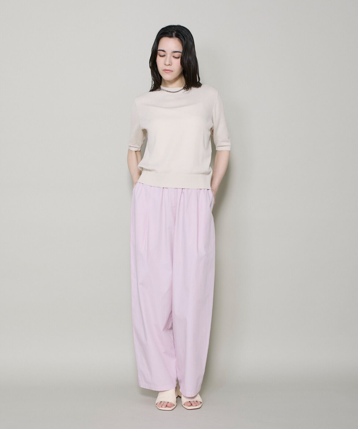 DAY by DAY it&rsquo;s international「ハーフスリーブクルーネックニット《ガスコットン》」|ニット・セーター|