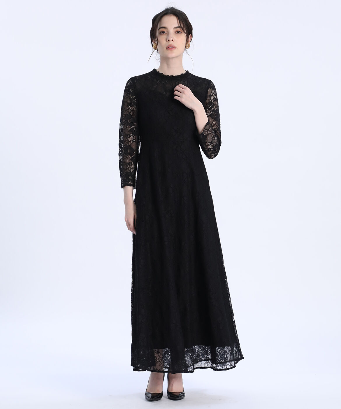 Maglie le cassetto「《M Maglie le cassetto》ラッセルレースロングドレス」|ワンピース|