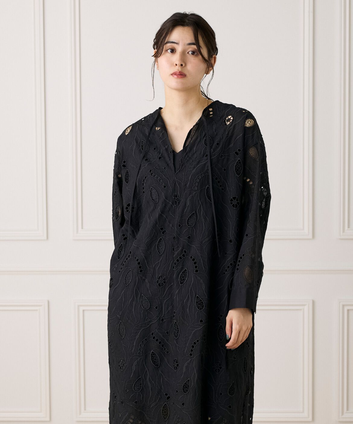 INED「レースカフタンワンピース《la veille by SUPERIOR CLOSET》」|ワンピース|