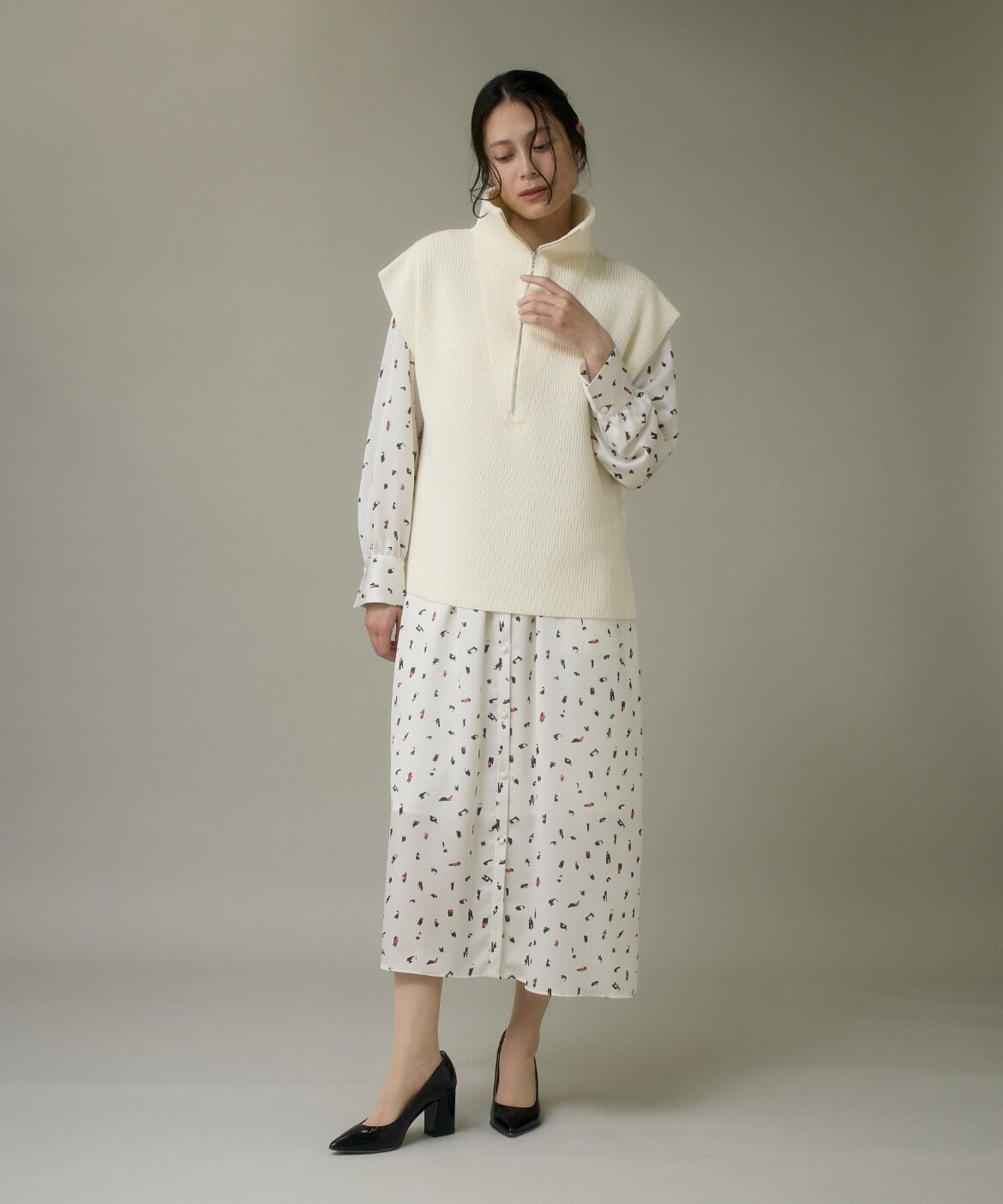 DAY by DAY it&rsquo;s international「ブラッシュドットプリントワンピース」|ワンピース|