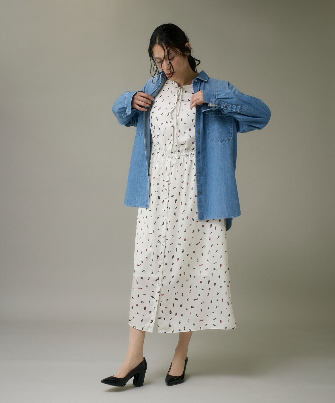 DAY by DAY it&rsquo;s international「ブラッシュドットプリントワンピース」|ワンピース|