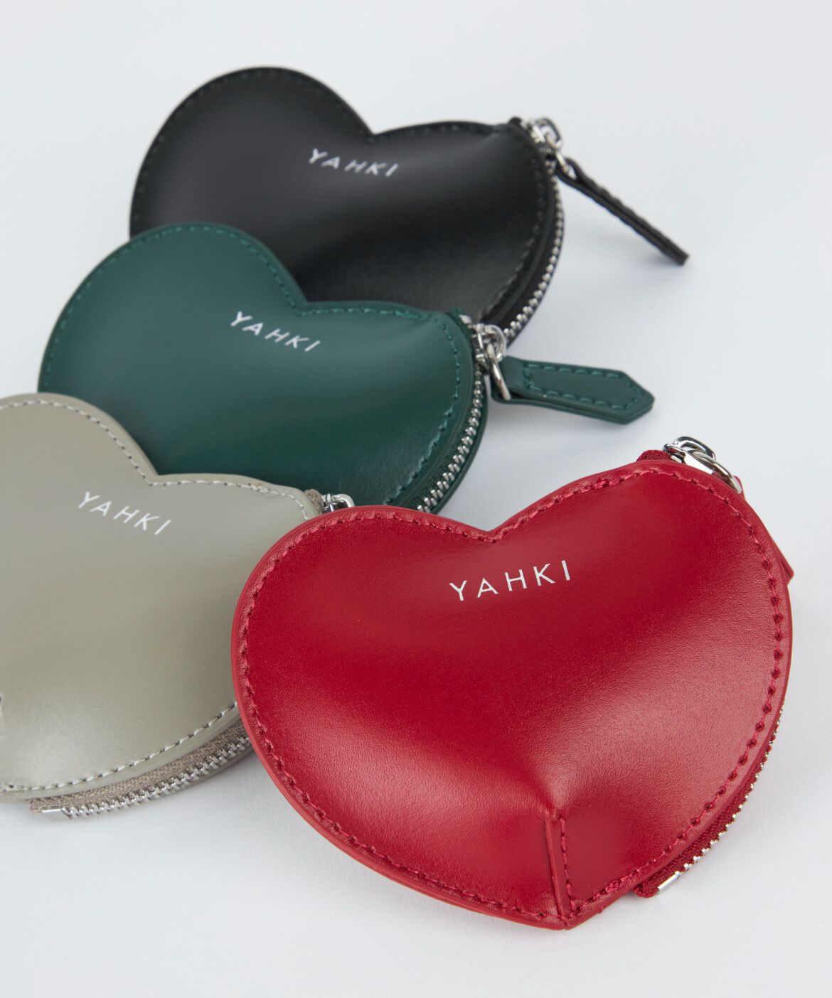 FAVORITE SUKINAMONO「W FACEレザーマルチケース　ハート《YAHKI》」|コインケース|