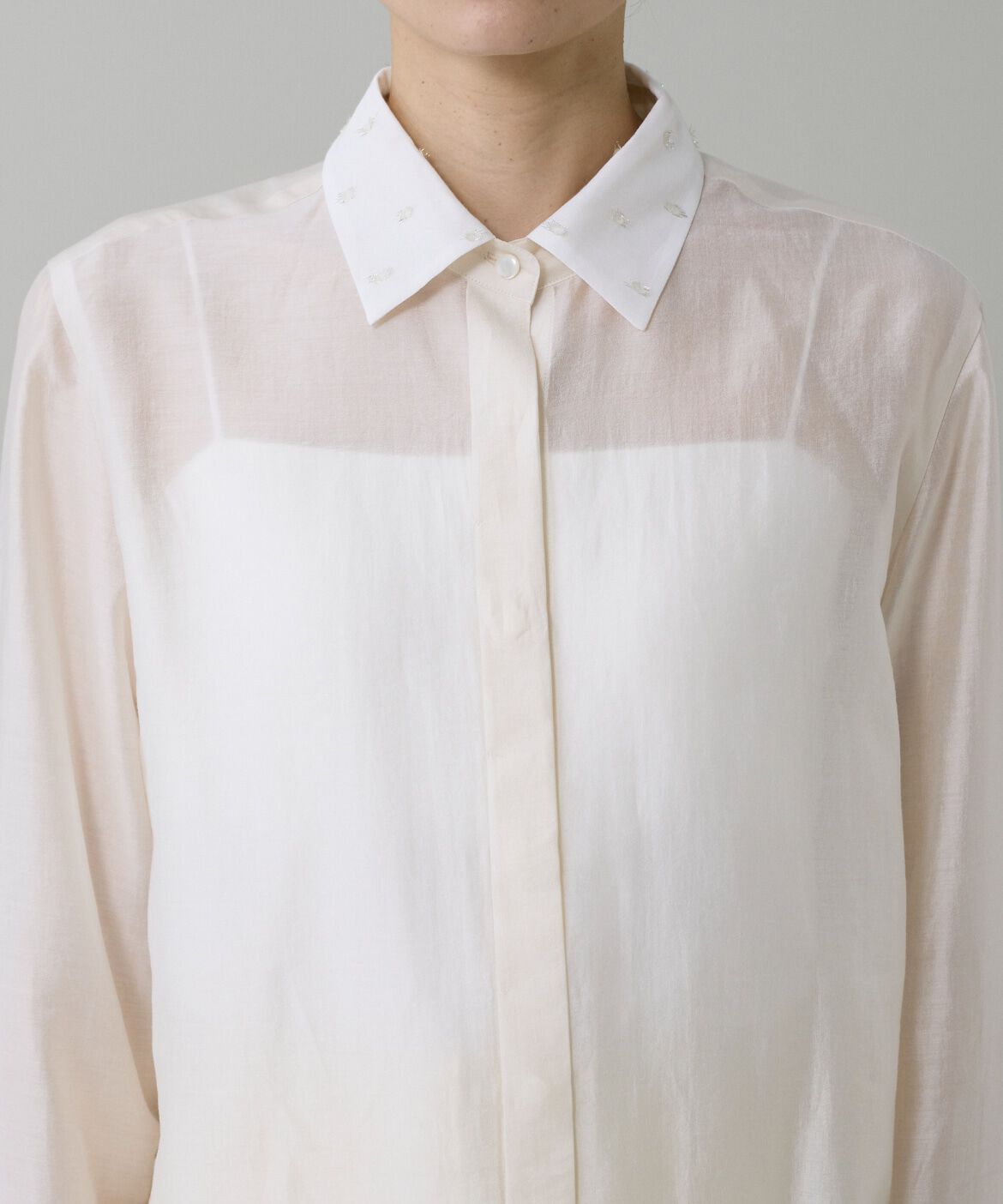 INED「ラメドットブラウス」|シャツ・ブラウス|