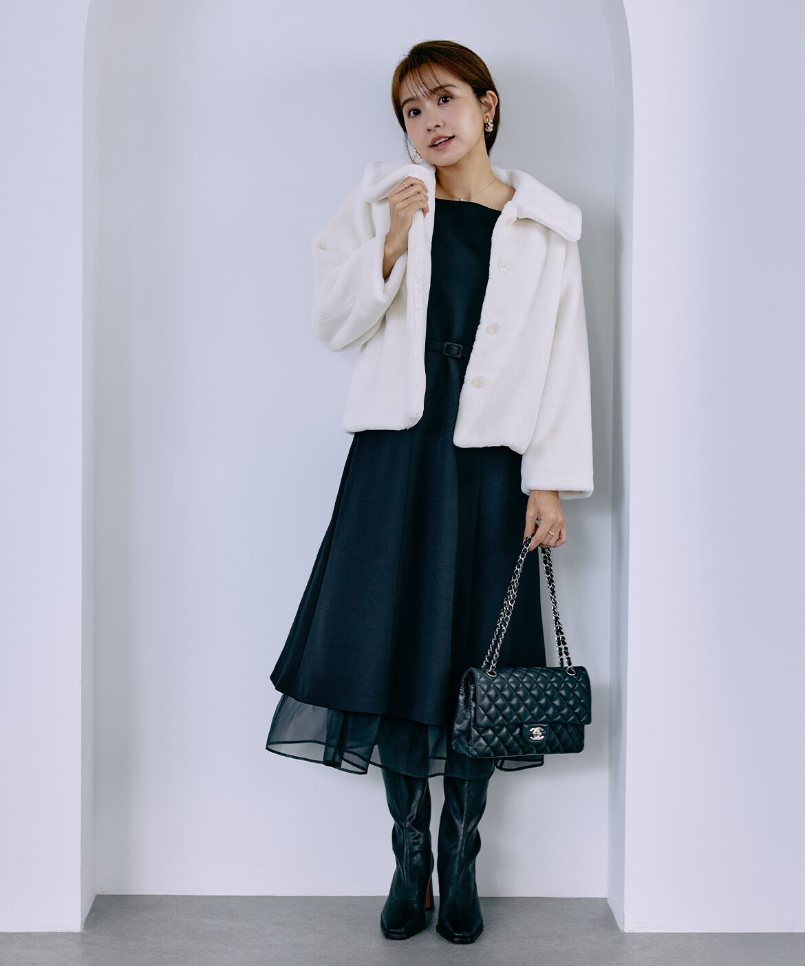 Maglie le cassetto「《曽田茉莉江コラボ》&ldquo;艶めく&rdquo;クラシカルワンピース」|ワンピース|