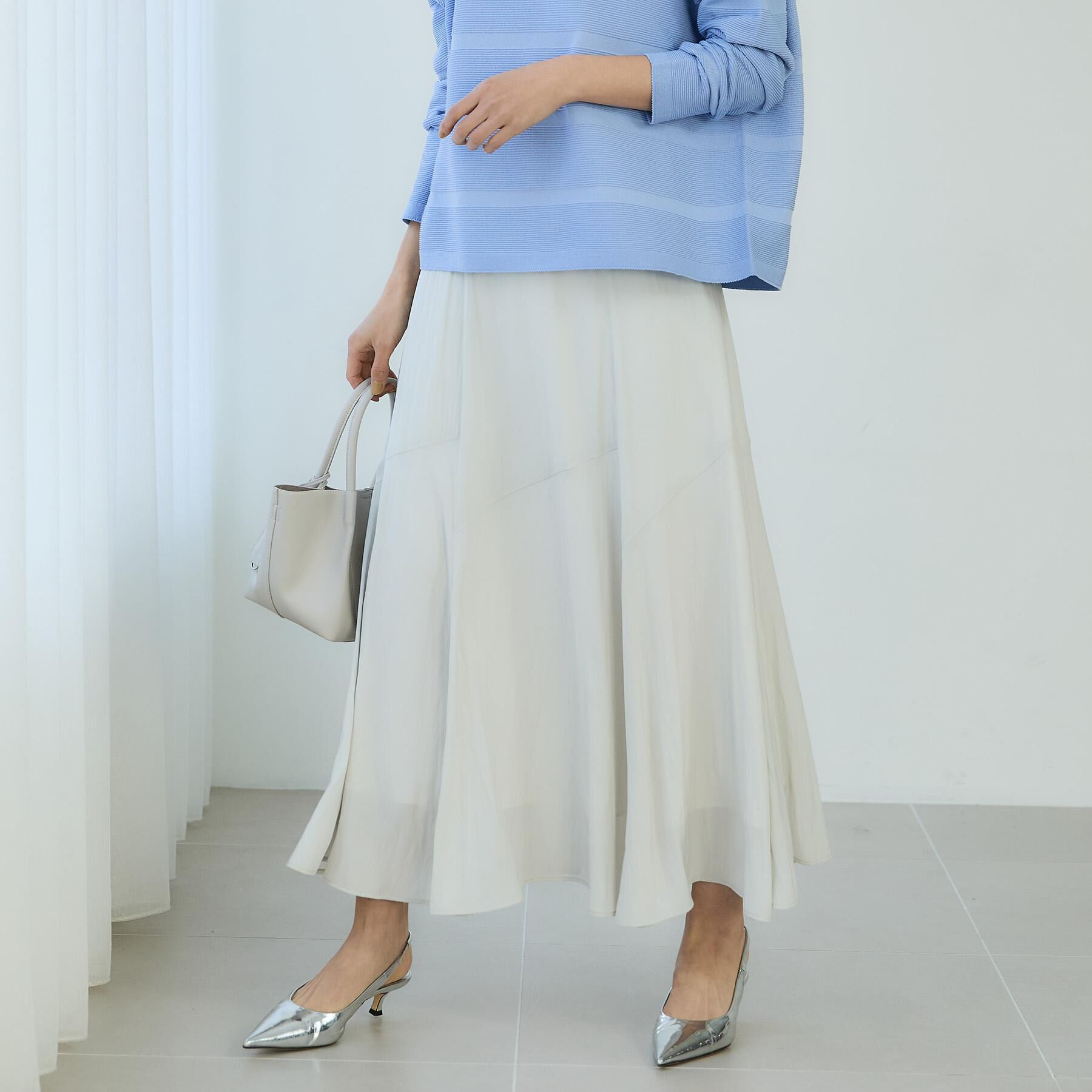 UNTITLED「【洗える/後ろウエストゴム】ロングスカート」|スカート|