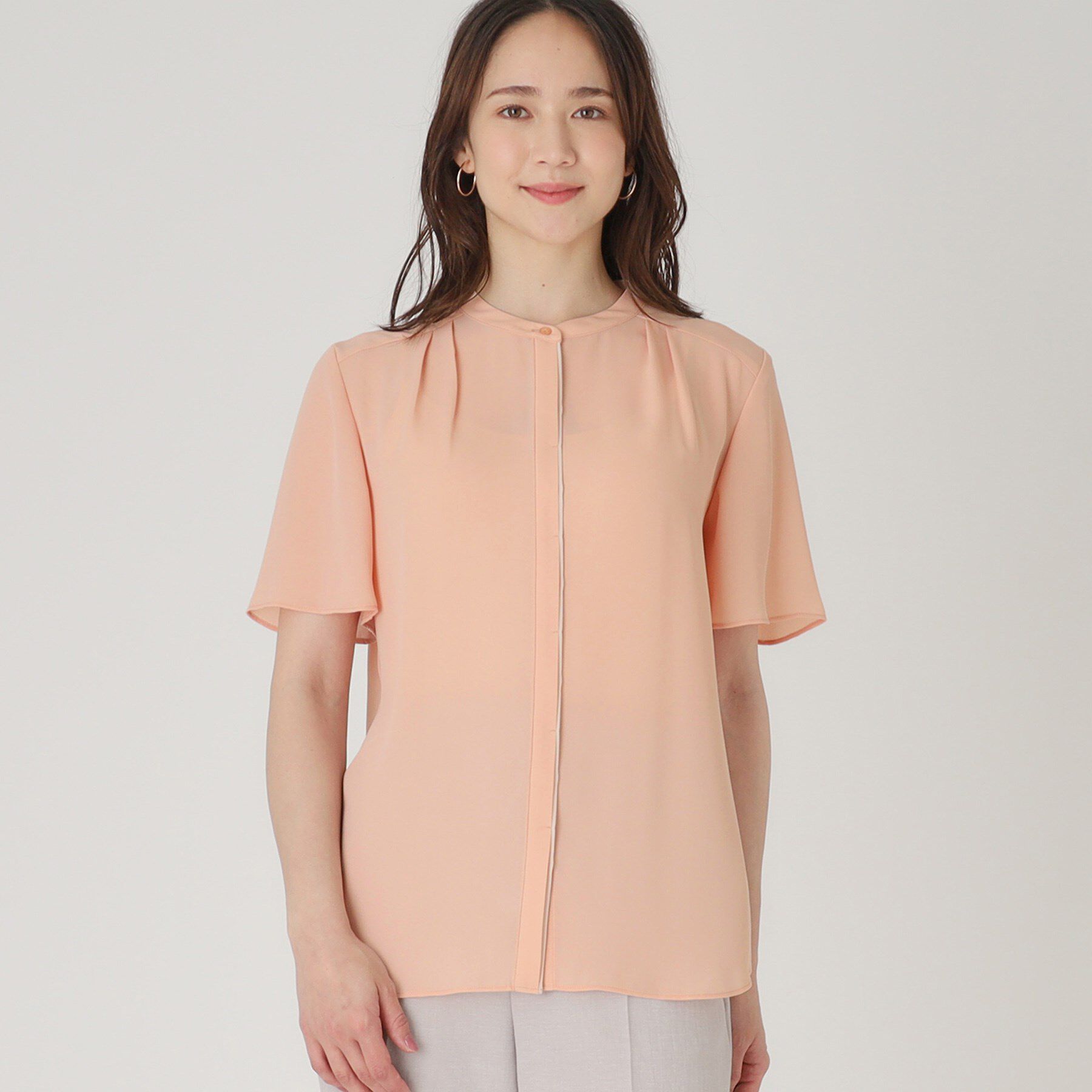 COUP DE CHANCE「【洗える】配色デザインのブラウス」|シャツ・ブラウス|