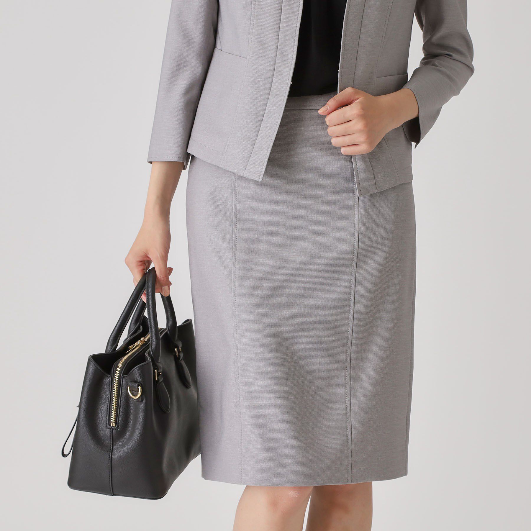 COUP DE CHANCE「【手洗い可／日本製】タイトスカート」|スカート|グレー(012)