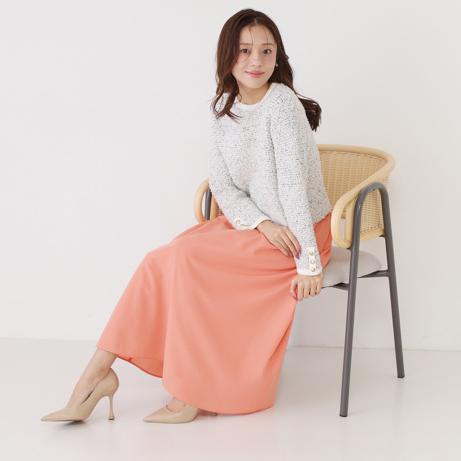 COUP DE CHANCE「【手洗い可／ウエストゴム】エアリーなフレアースカート」|スカート|