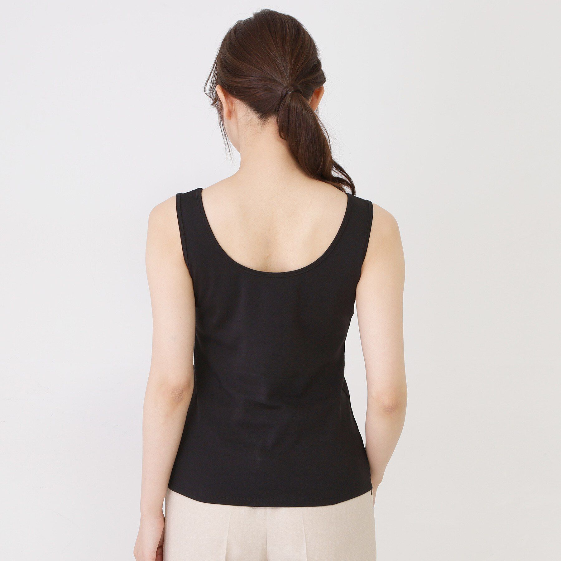 COUP DE CHANCE「【手洗い可／日本製／前後2way】テレコタンクトップ」|キャミソール|