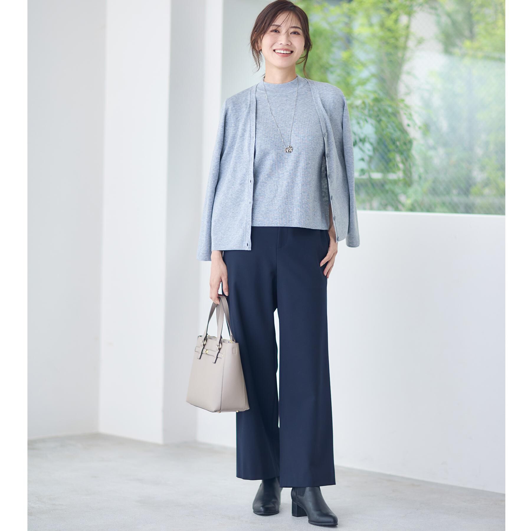 Reflect「【選べる5色／アンサンブル可】Vネックカーディガン」|カーディガン|