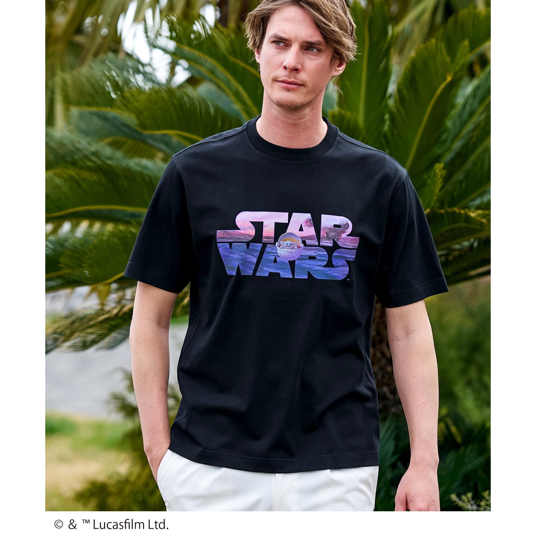 DRESSTERIOR「【接触冷感/ドライタッチ素材】STAR WARS ロゴTシャツ」|Tシャツ・カットソー|