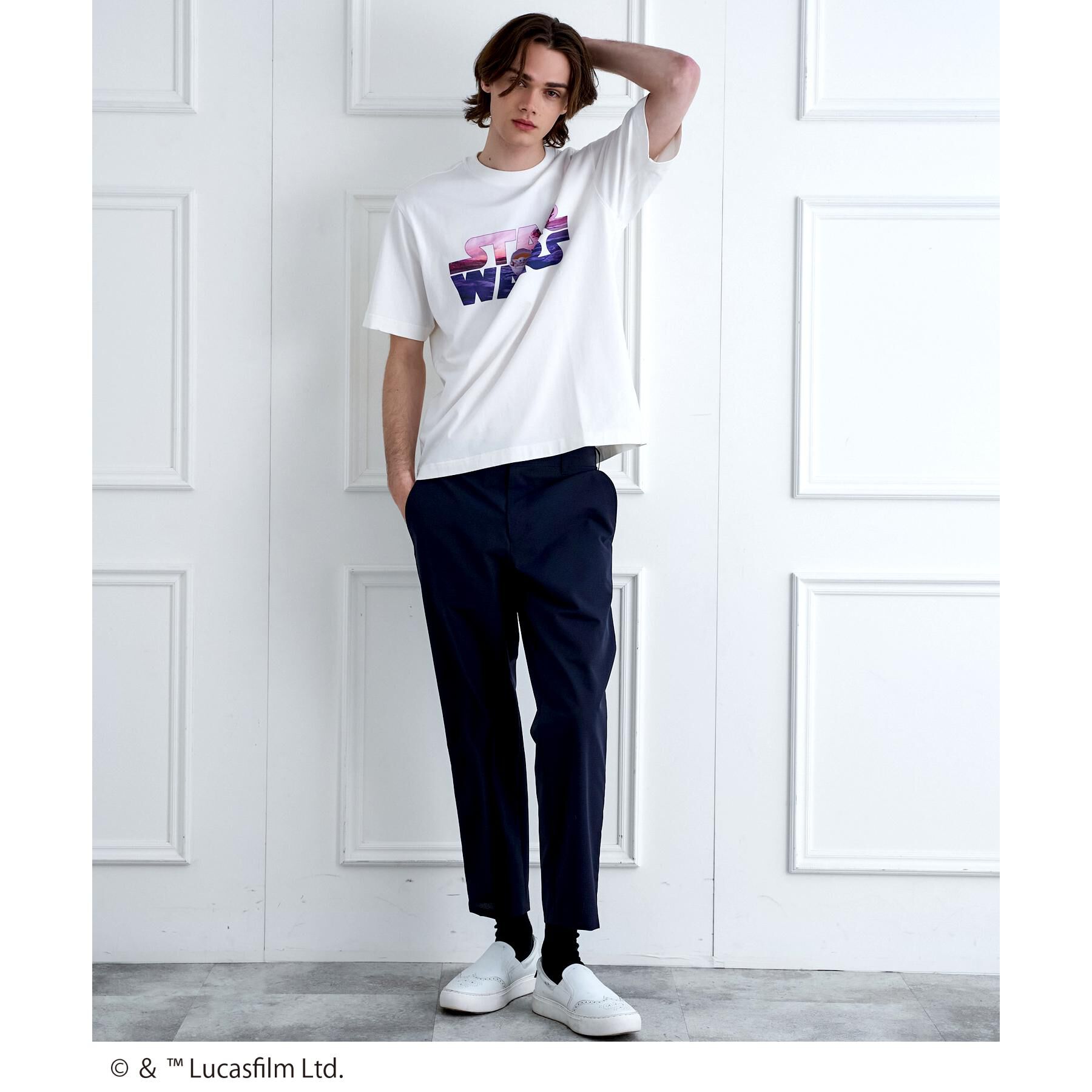 DRESSTERIOR「【接触冷感/ドライタッチ素材】STAR WARS ロゴTシャツ」|Tシャツ・カットソー|