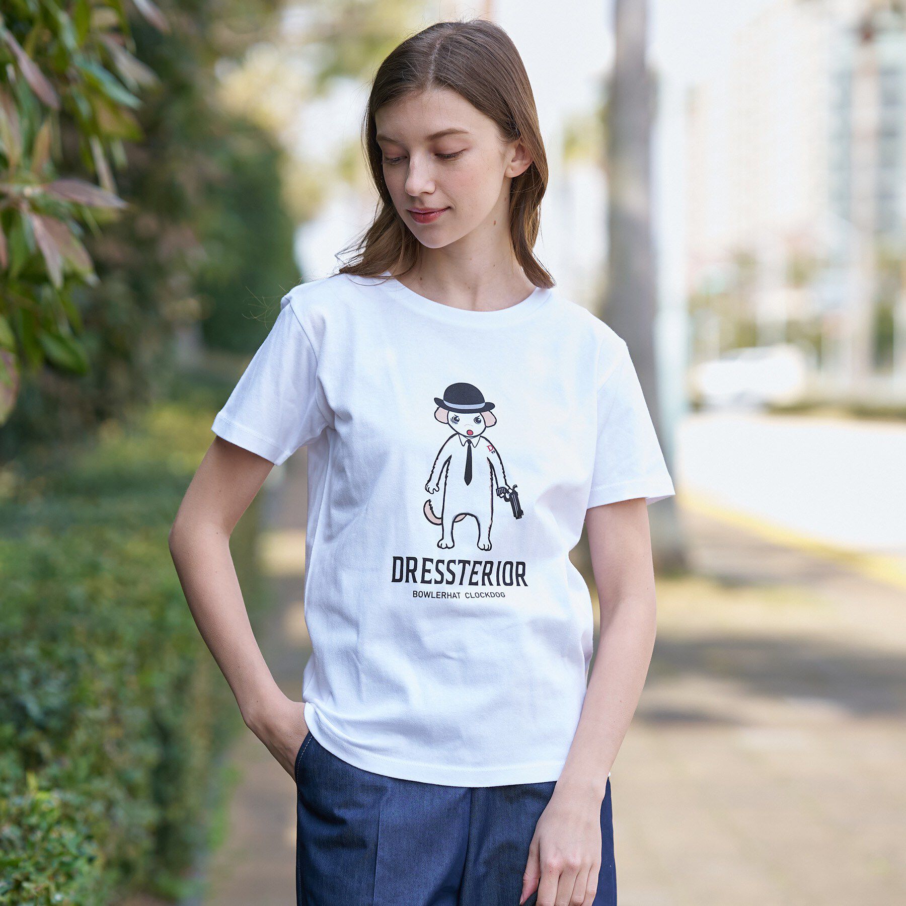 DRESSTERIOR「EC&ルクア限定ボーラーハットクロックドッグTシャツ」|Tシャツ・カットソー|