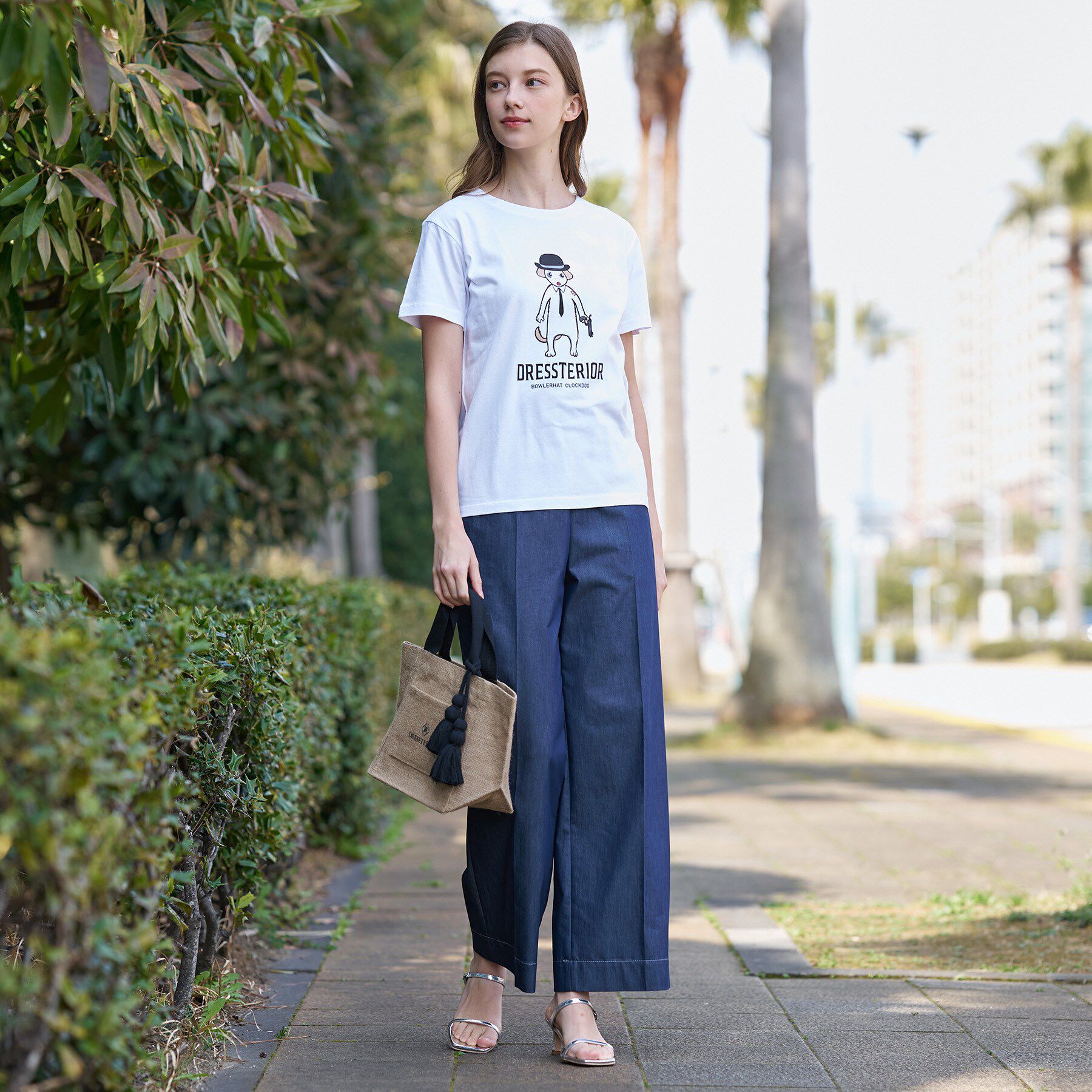 DRESSTERIOR「EC&ルクア限定ボーラーハットクロックドッグTシャツ」|Tシャツ・カットソー|