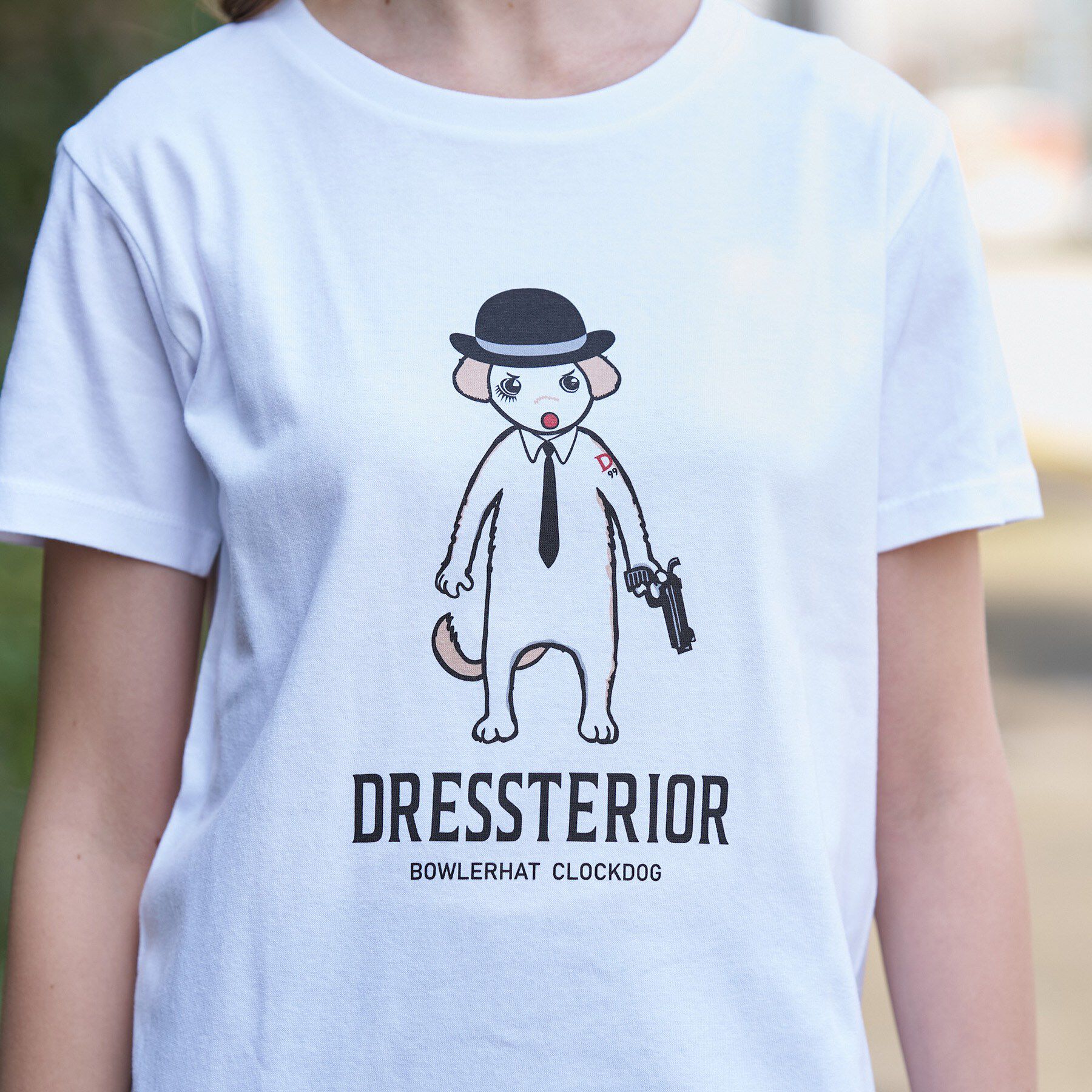 DRESSTERIOR「EC&ルクア限定ボーラーハットクロックドッグTシャツ」|Tシャツ・カットソー|