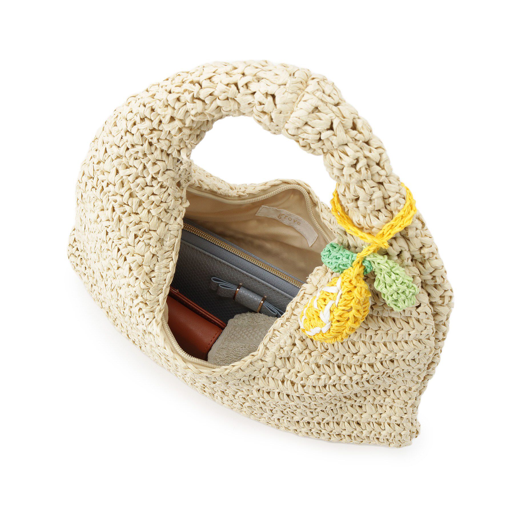 grove「フルーツチャームトート」|トートバッグ|