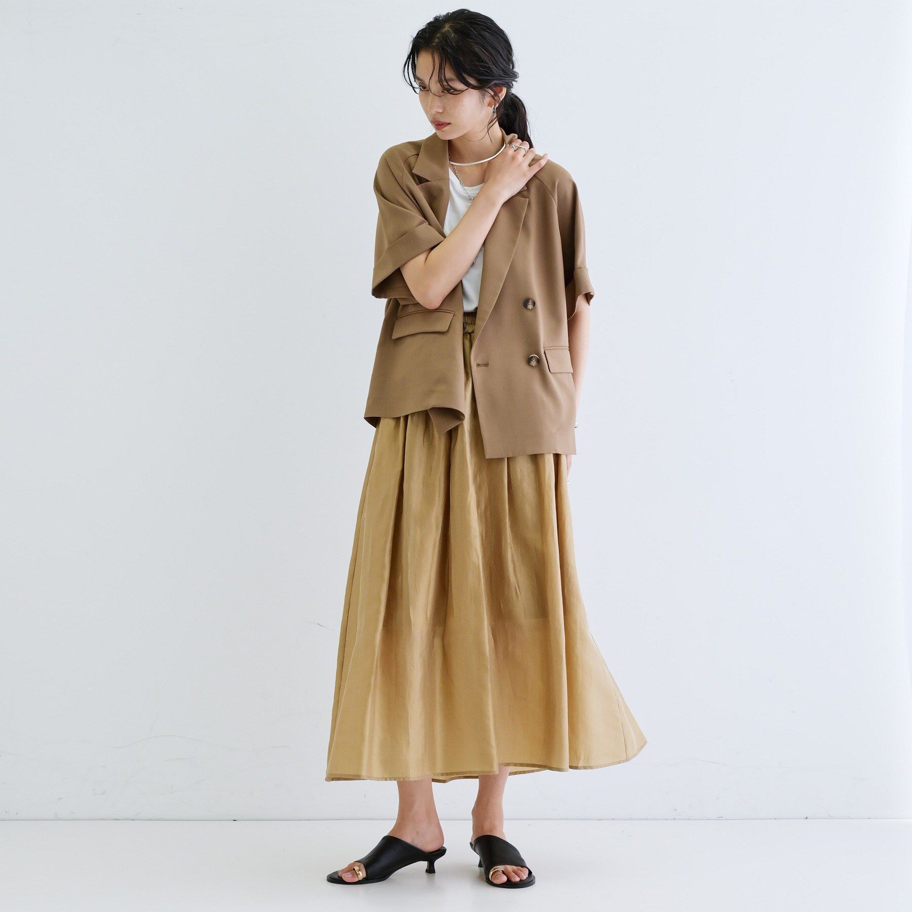 GALLEST「シアーマキシスカート」|スカート|