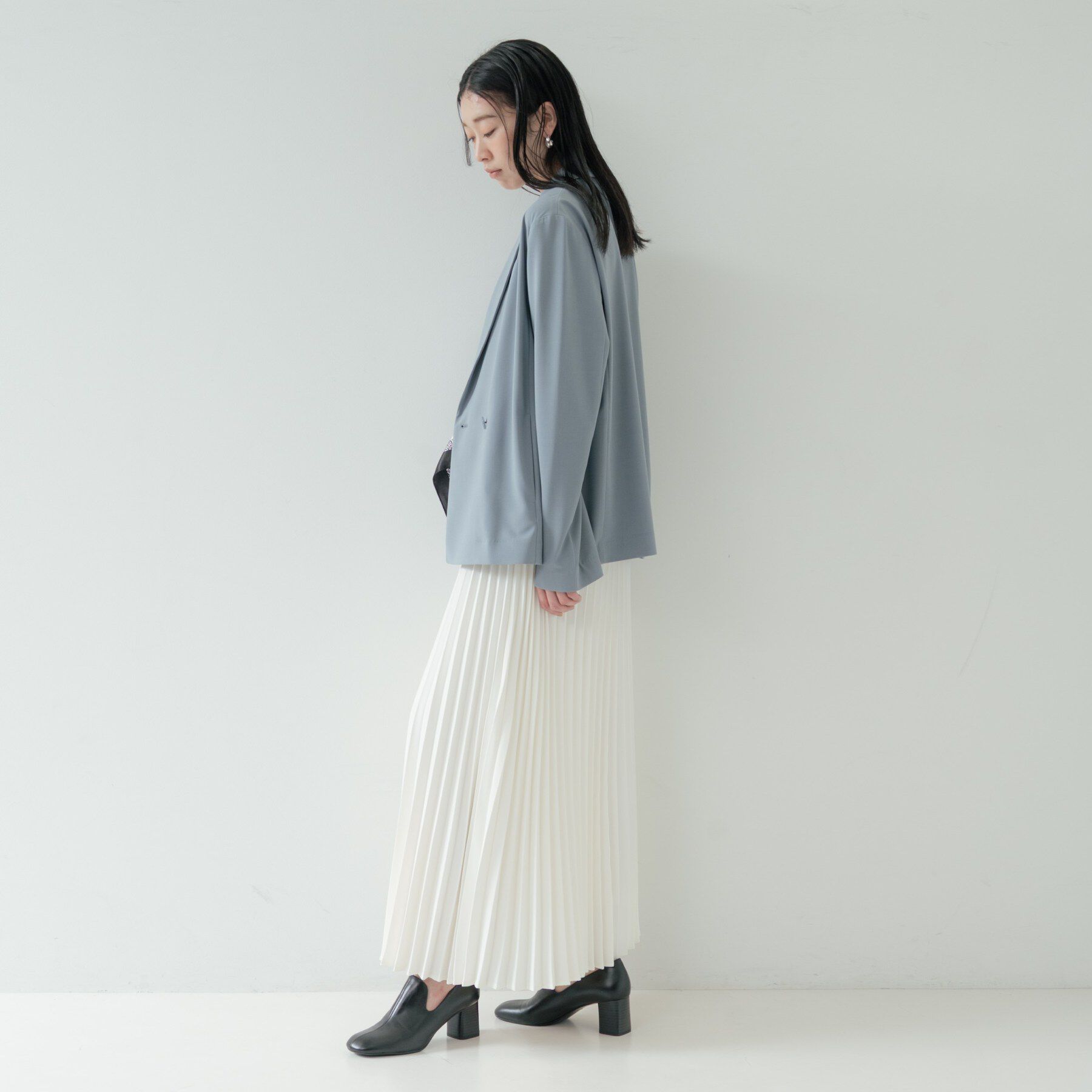 GALLEST「Comfy SET UP｜ダブルブレストイージージャケット【セットアップ対応／通勤／カセット服／接触」|テーラードジャケット|