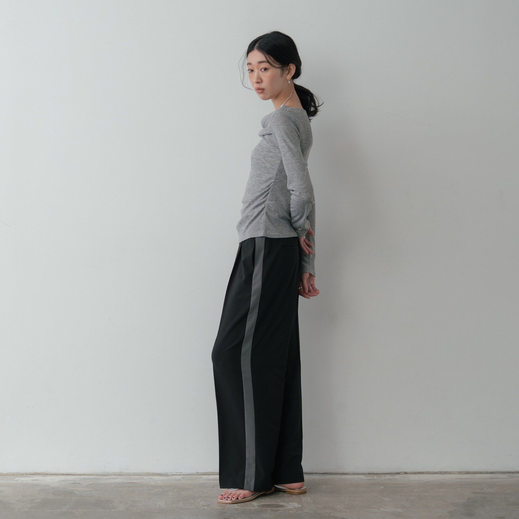 GALLEST「Comfy SET UP｜イージーサイドラインワイドパンツ【セットアップ対応／通勤／カセット服／接触」|その他|