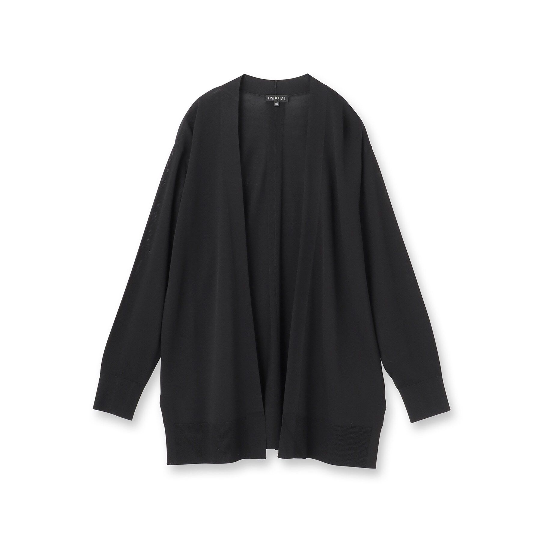 INDIVI「【洗える／上品】きれいめ着流しカーディガンニット」|カーディガン|