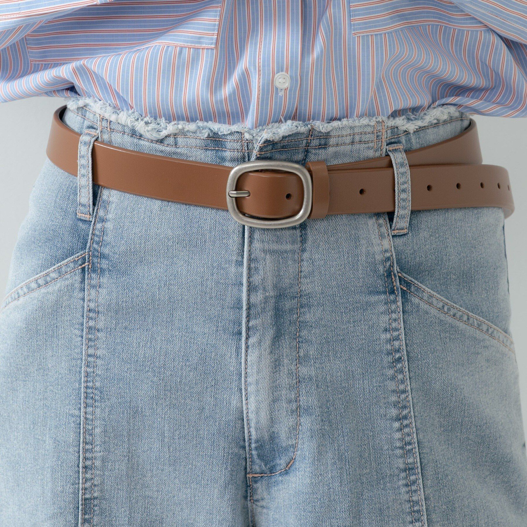 GALLEST「ハイウエストカットオフデニム」|デニム|