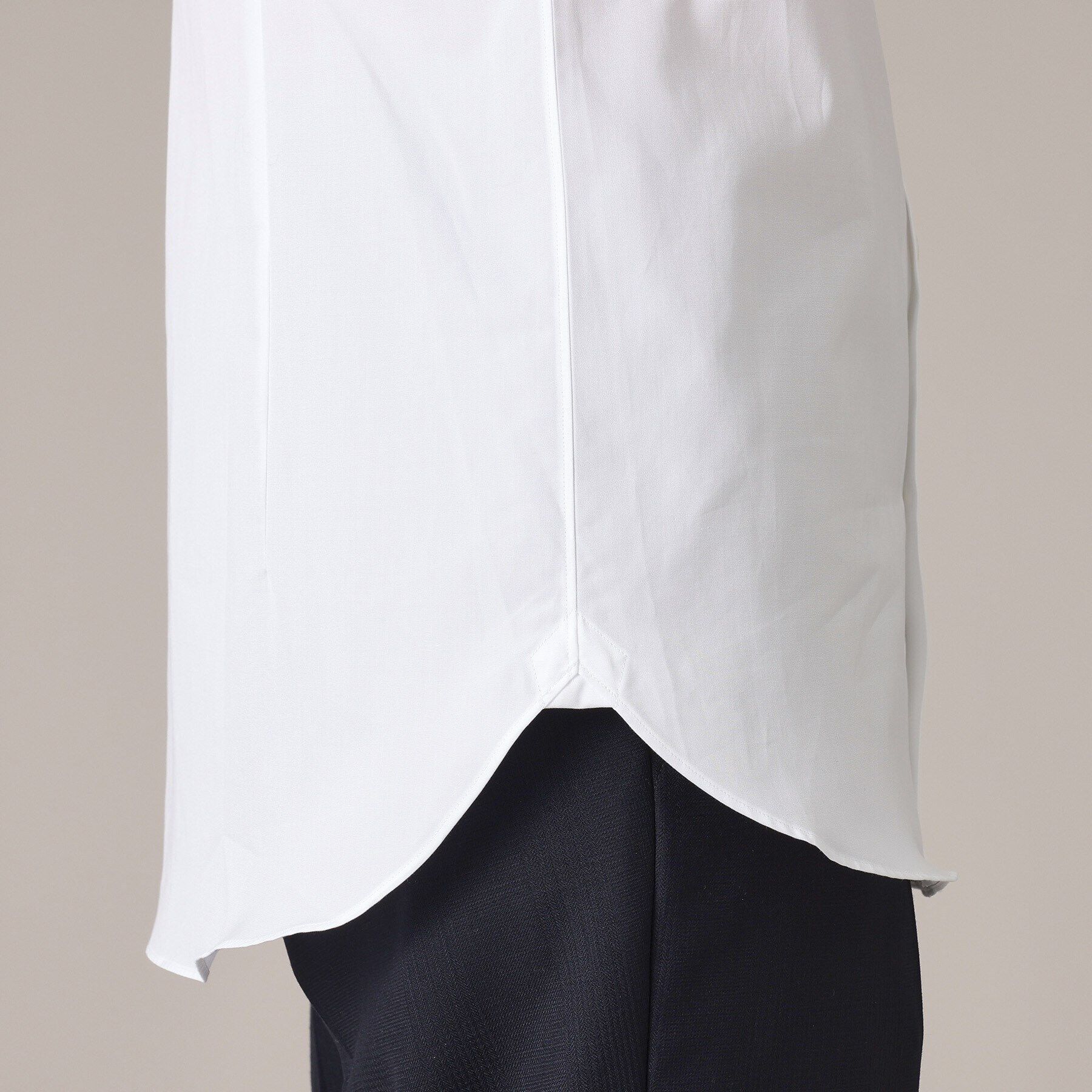 TAKEO KIKUCHI「グログラン セミワイドカラー シャツ」|シャツ・ブラウス|