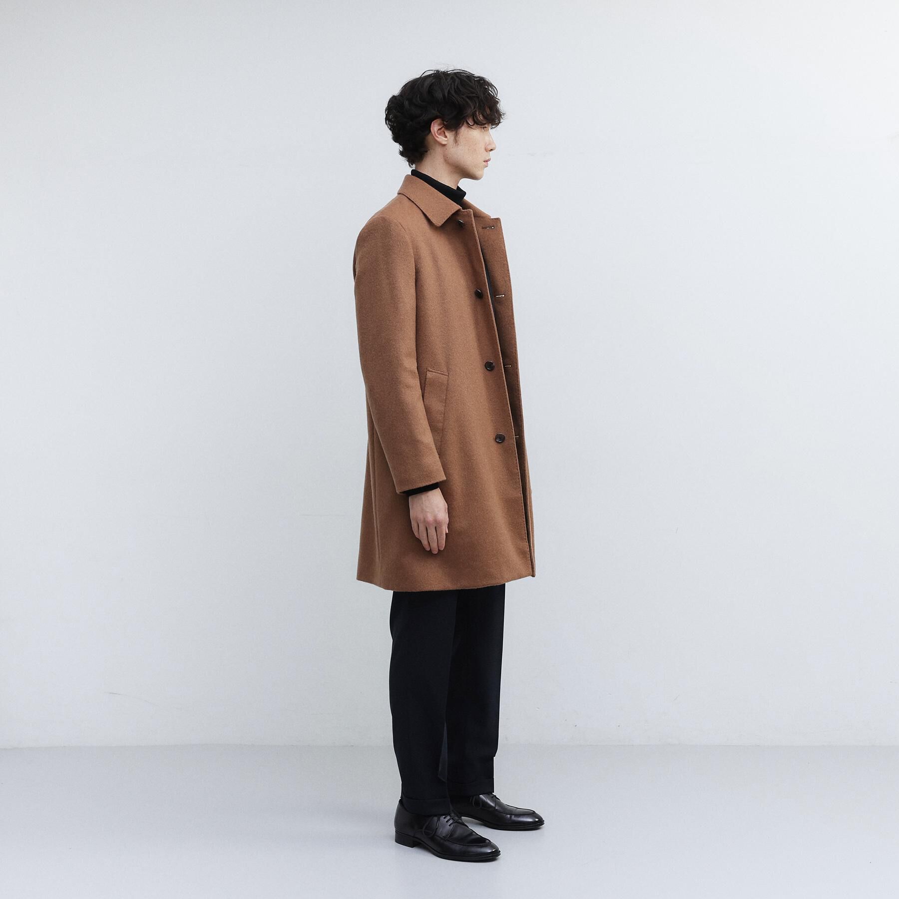 TAKEO KIKUCHI「カシミヤブレンド ビーバー調ステンカラーコート」|ステンカラーコート|