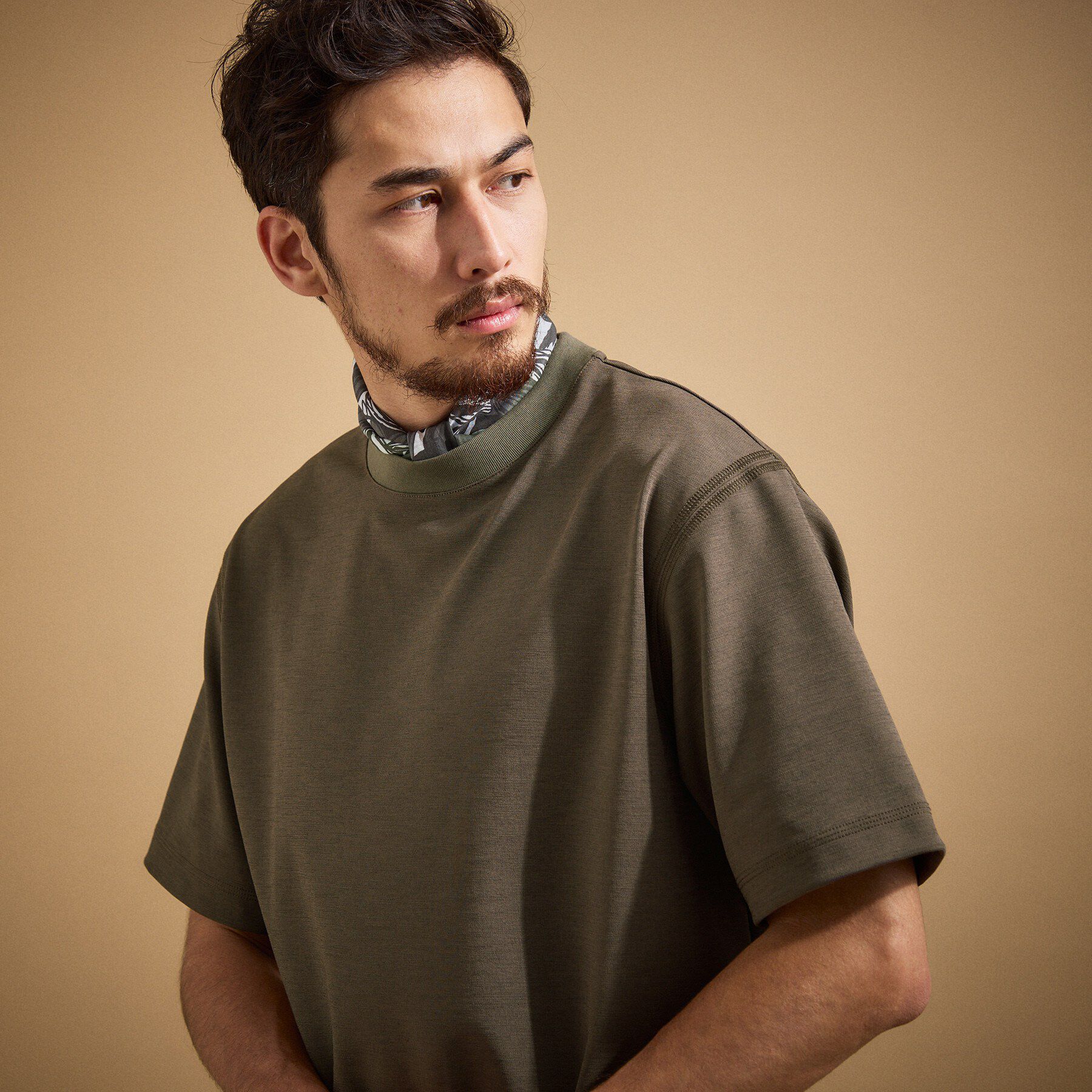 TAKEO KIKUCHI「リネン ライク ポンチ プルオーバー」|Tシャツ・カットソー|