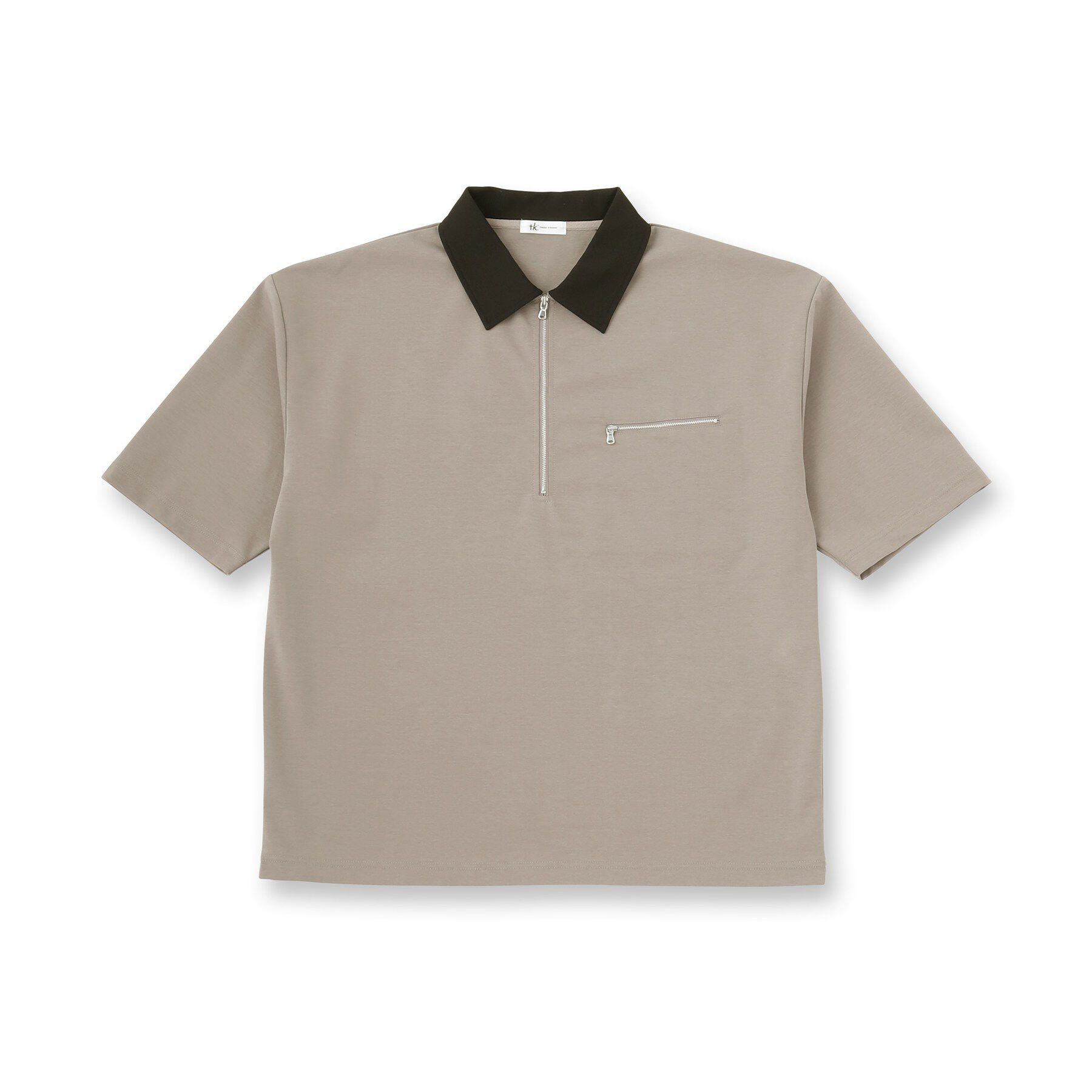 tk.TAKEO KIKUCHI「配色ハーフジップカットソー」|Tシャツ・カットソー|