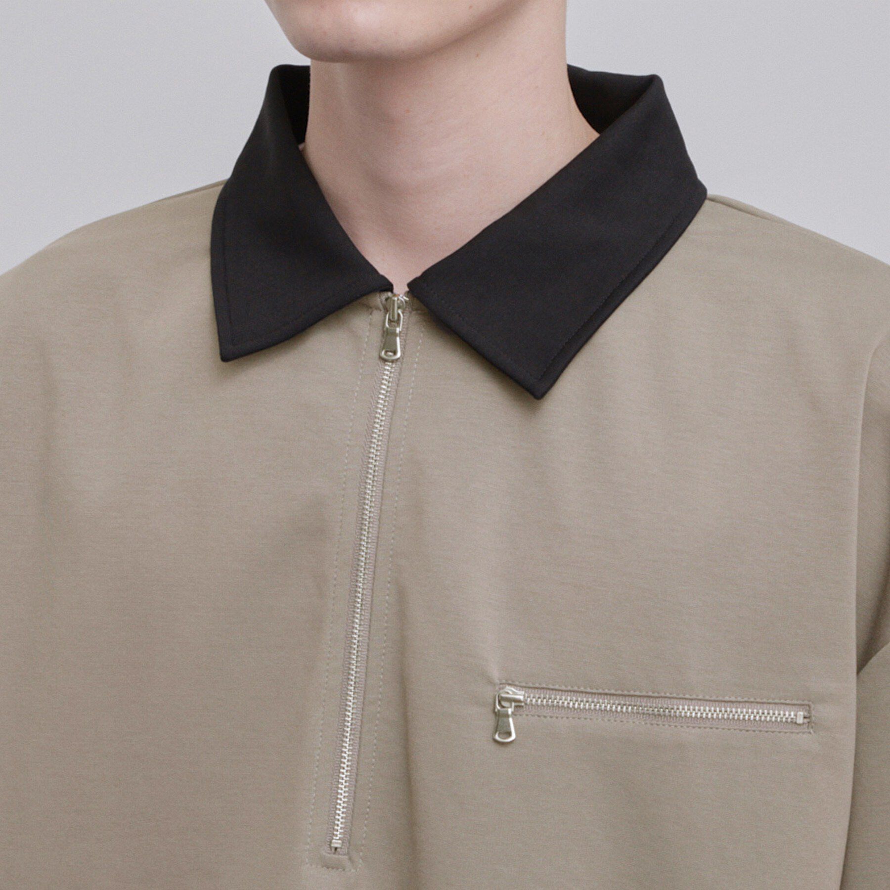 tk.TAKEO KIKUCHI「配色ハーフジップカットソー」|Tシャツ・カットソー|