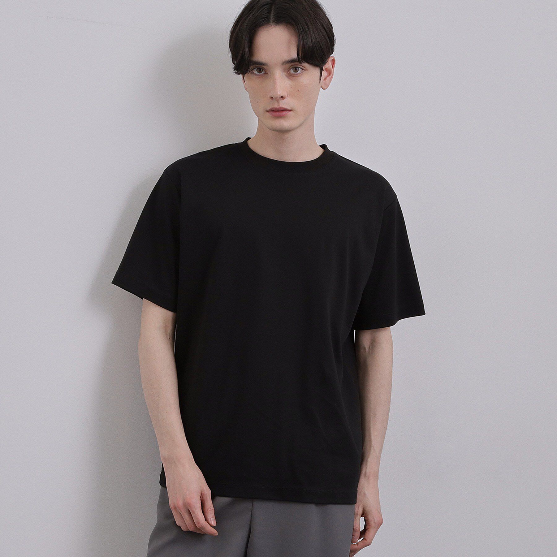 tk.TAKEO KIKUCHI「スムースシルケットS／S カットソー」|Tシャツ・カットソー|ブラック(019)