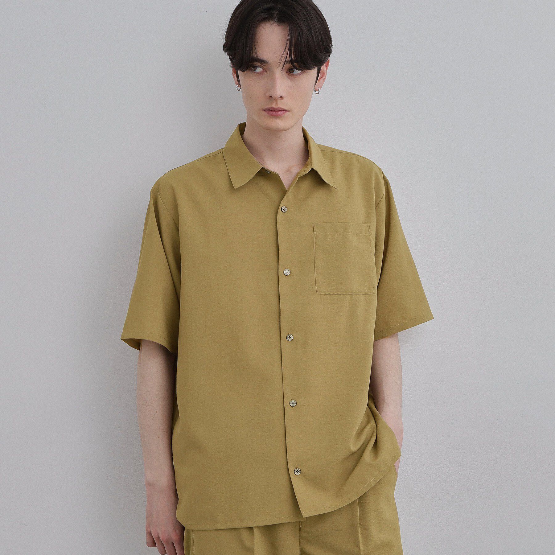 tk.TAKEO KIKUCHI「【UVカット／吸水速乾】AIRY DRY レギュラーカラーシャツ」|シャツ・ブラウス|ベージュ(052)