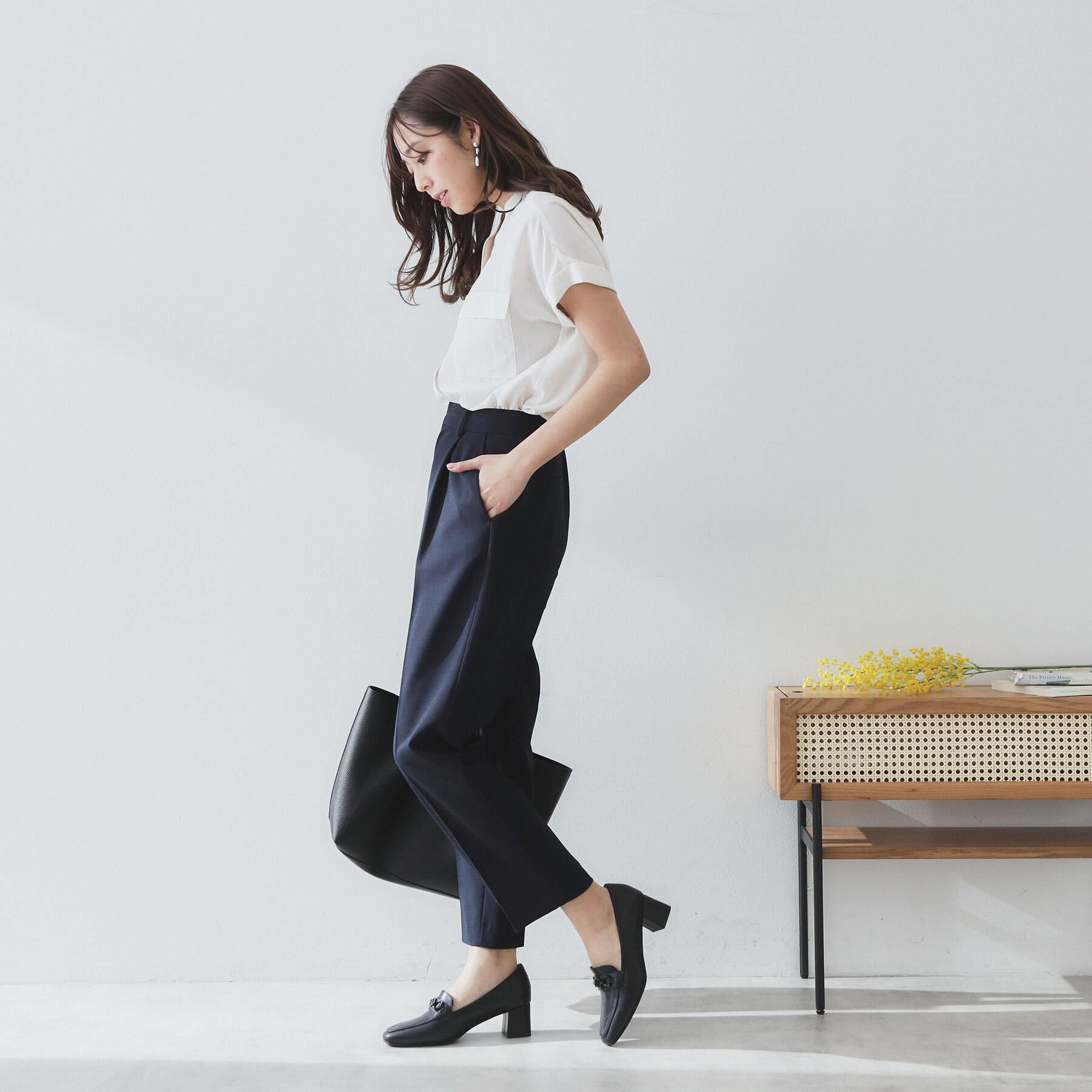 index「ダブルポケットスキッパーブラウス【洗濯機洗い可/イージーアイロン】」|シャツ・ブラウス|