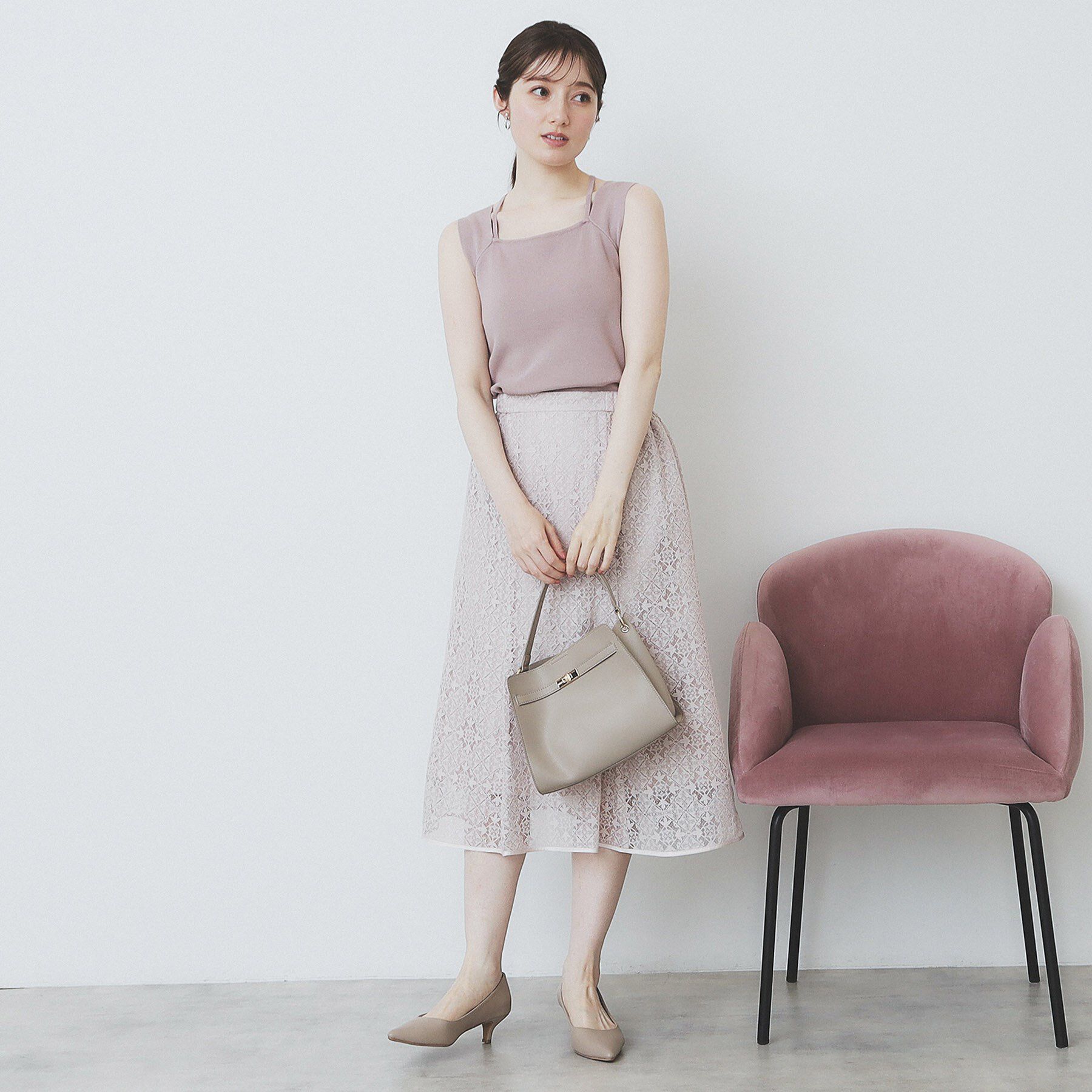 index「スクエアネックニットタンク【洗濯機洗い可】」|キャミソール|