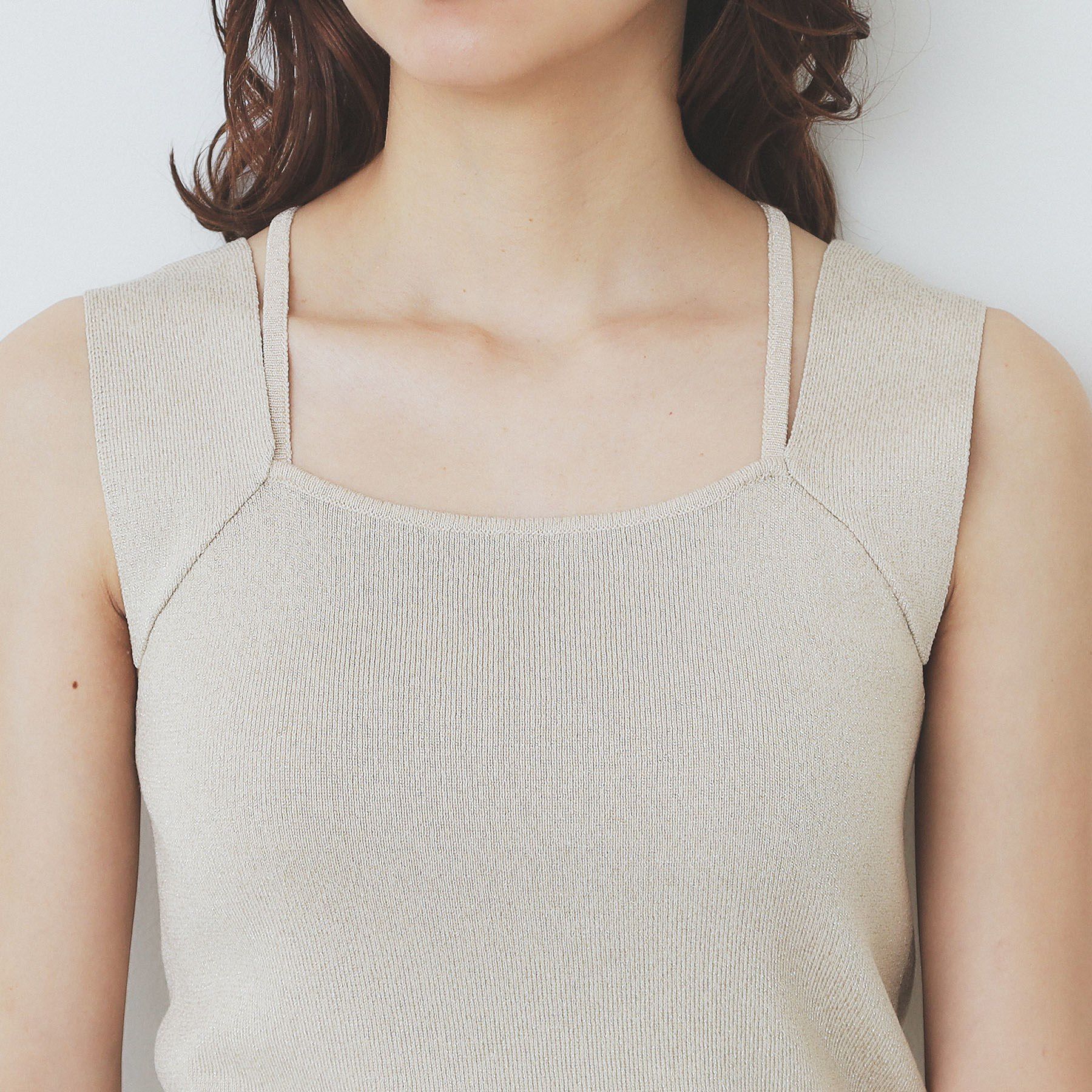 index「スクエアネックニットタンク【洗濯機洗い可】」|キャミソール|