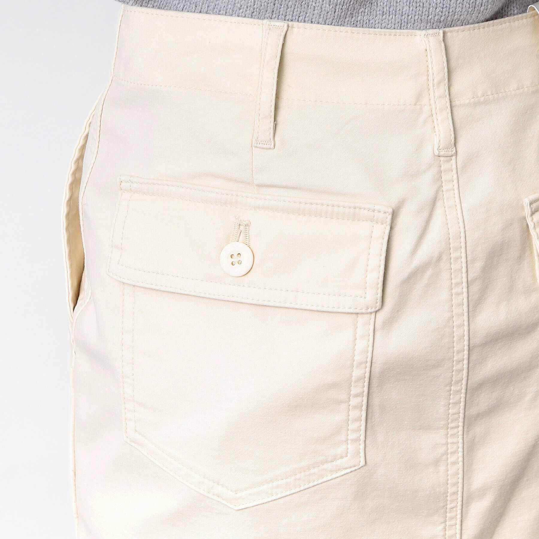 OPAQUE.CLIP「ストレッチベイカースカート/オーガニックコットン混【洗濯機洗い可／ストレッチ】」|スカート|