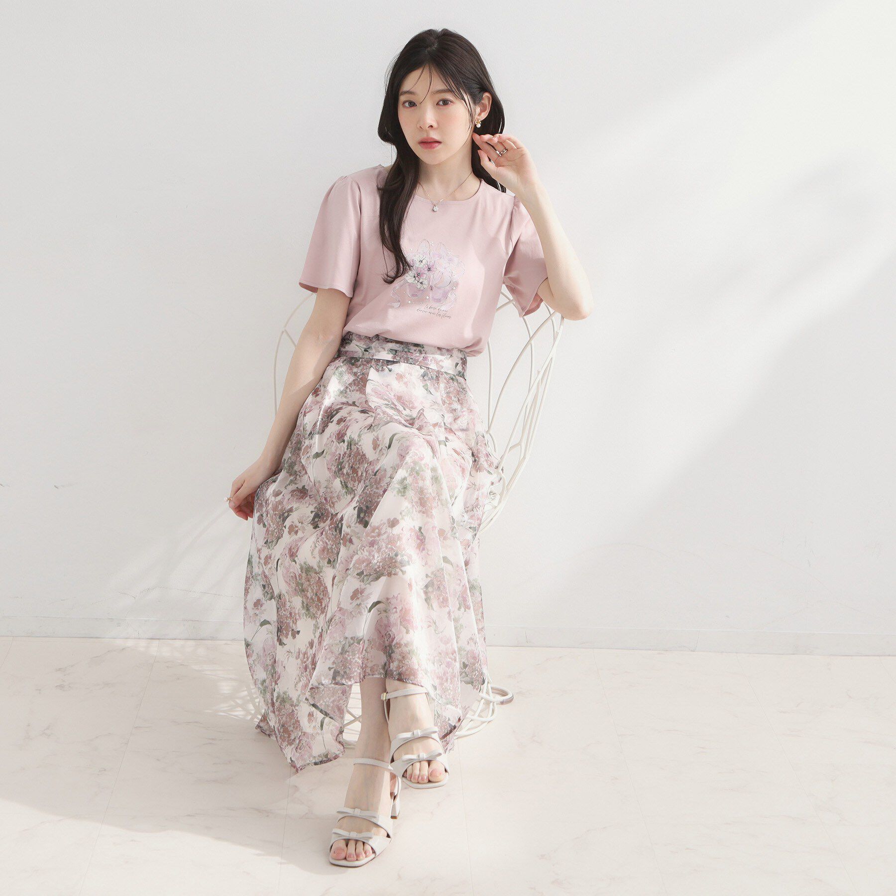 Couture broach「トウシューズプリントTシャツ」|Tシャツ・カットソー|