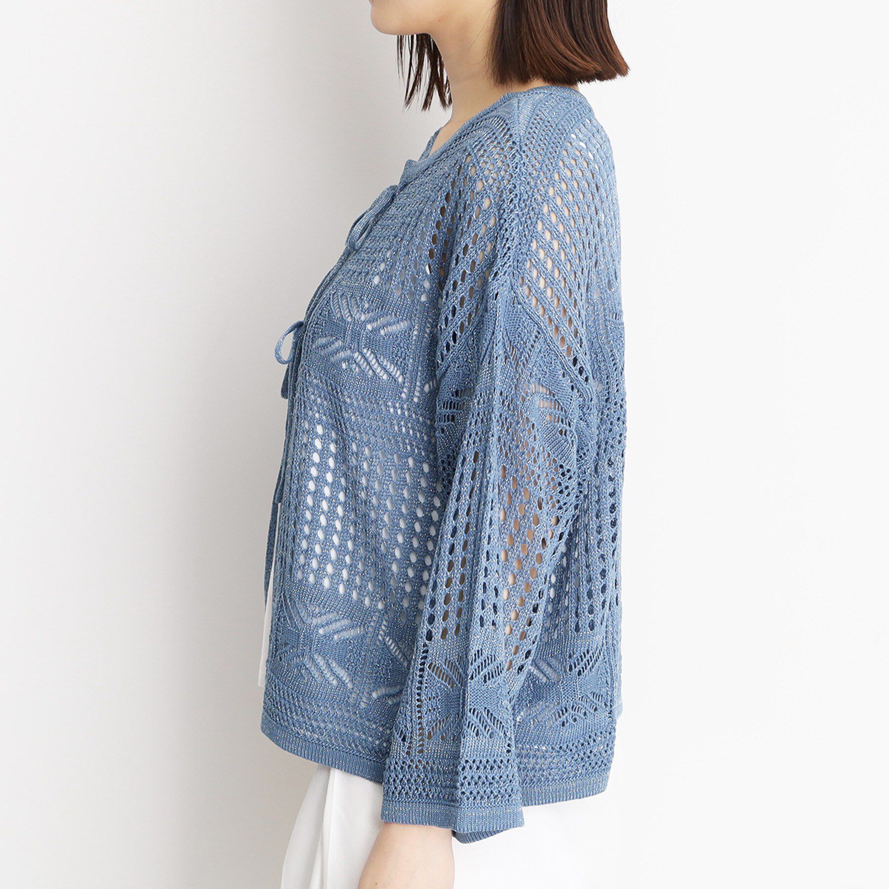 THE SHOP TK「【前後2WAY】タンク付透かし柄ニット/洗える」|その他|