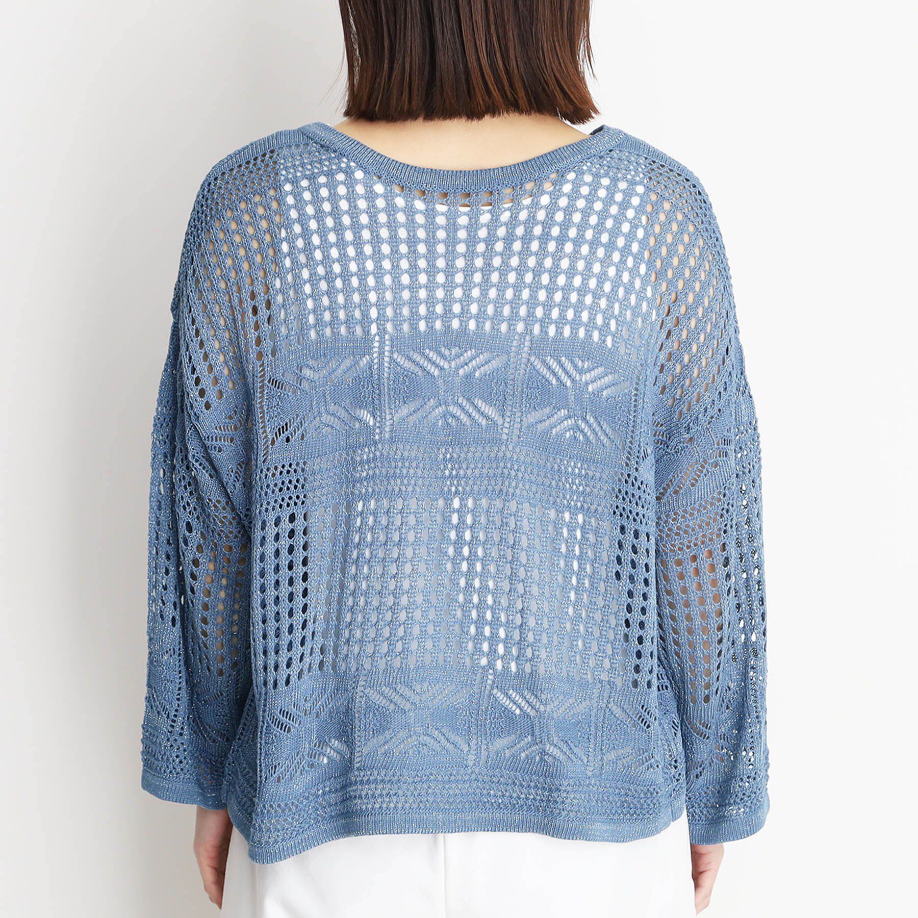 THE SHOP TK「【前後2WAY】タンク付透かし柄ニット/洗える」|その他|